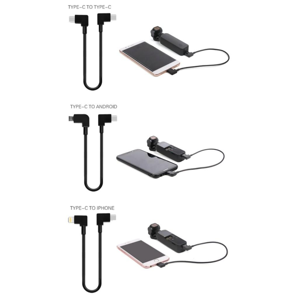 【eYe攝影】Sunnylife OSMO pocket 連接線 傳輸線 for 安卓 Micro USB C 30cm-細節圖3