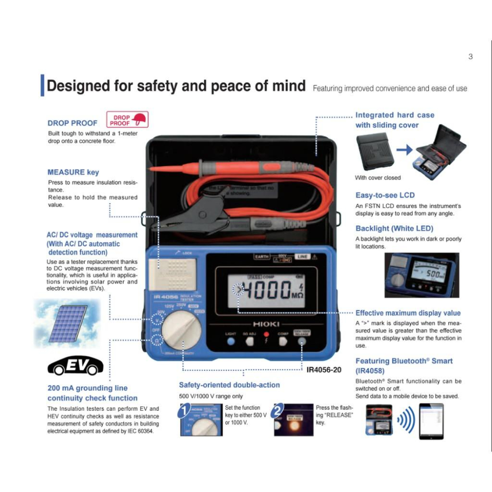 【eYe攝影】日本製 公司貨 HIOKI IR4056-20 4000MΩ/1000 絕緣高組計 廠務端 FAB 實驗室-細節圖8