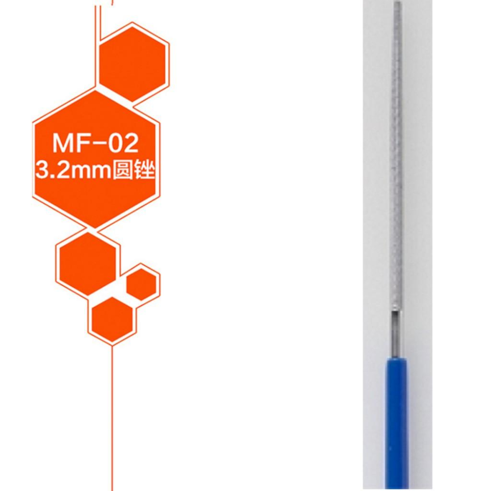 【鋼普拉】MR.HOBBY 郡氏 GUNZE 匠之鑢．極 精密銼刀 丸φ3.2mm MF02 MF-02 圓挫刀-細節圖3