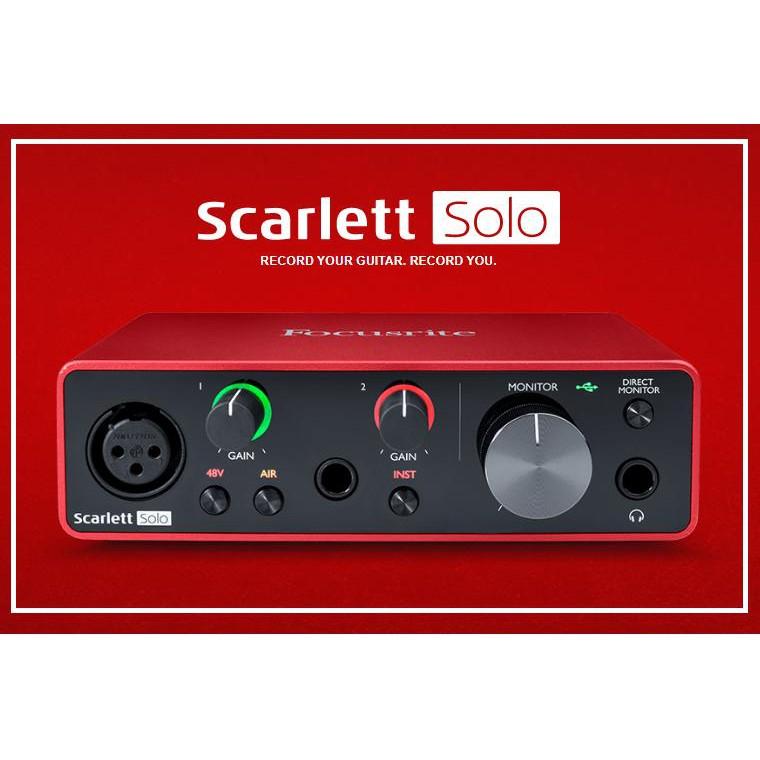 【eYe攝影】現貨 Focusrite Scarlett Solo 第三代 錄音介面 錄音 編曲 聲卡 USB混音器-細節圖2