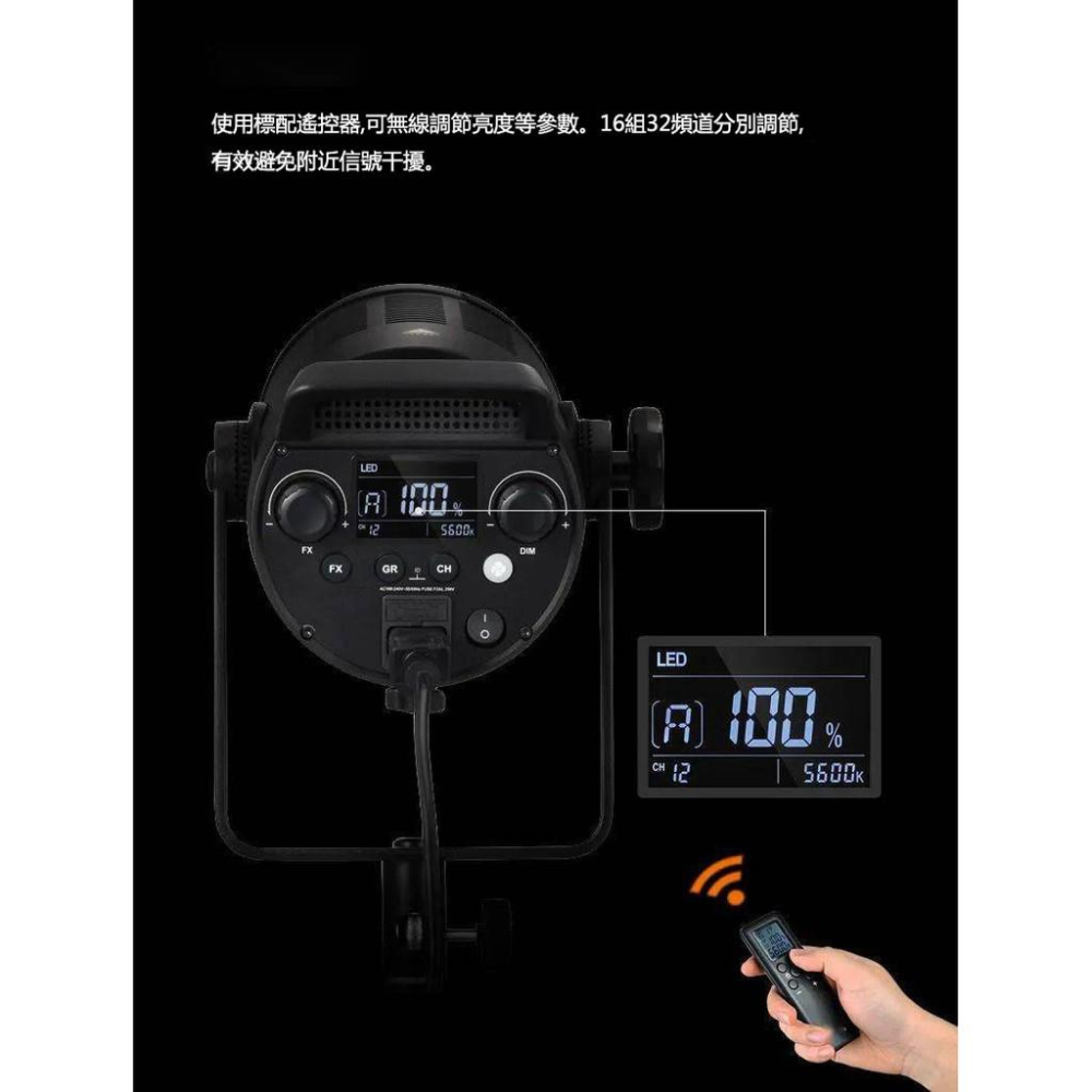 【eYe攝影】現貨 GODOX 神牛  SL150 II  公司貨 白光版 雙色溫二代 LED攝錄影燈  棚燈 持續燈-細節圖6