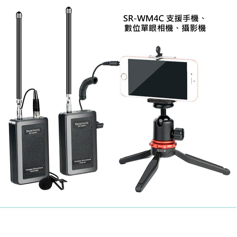 【eYe攝影】公司貨 Saramonic 楓笛 一對一 VHF 無線麥克風系統 SR-WM4C 訪談-細節圖6