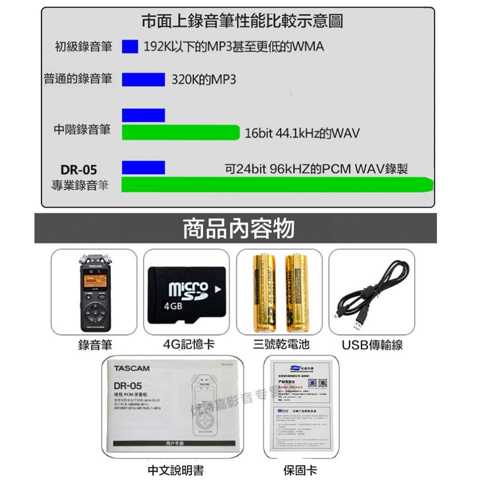 【eYe攝影】免運 公司貨 全配套組 TASCAM DR-05 DR05 專業錄音筆 攜帶型 數位錄音機 收音 微電影-細節圖7