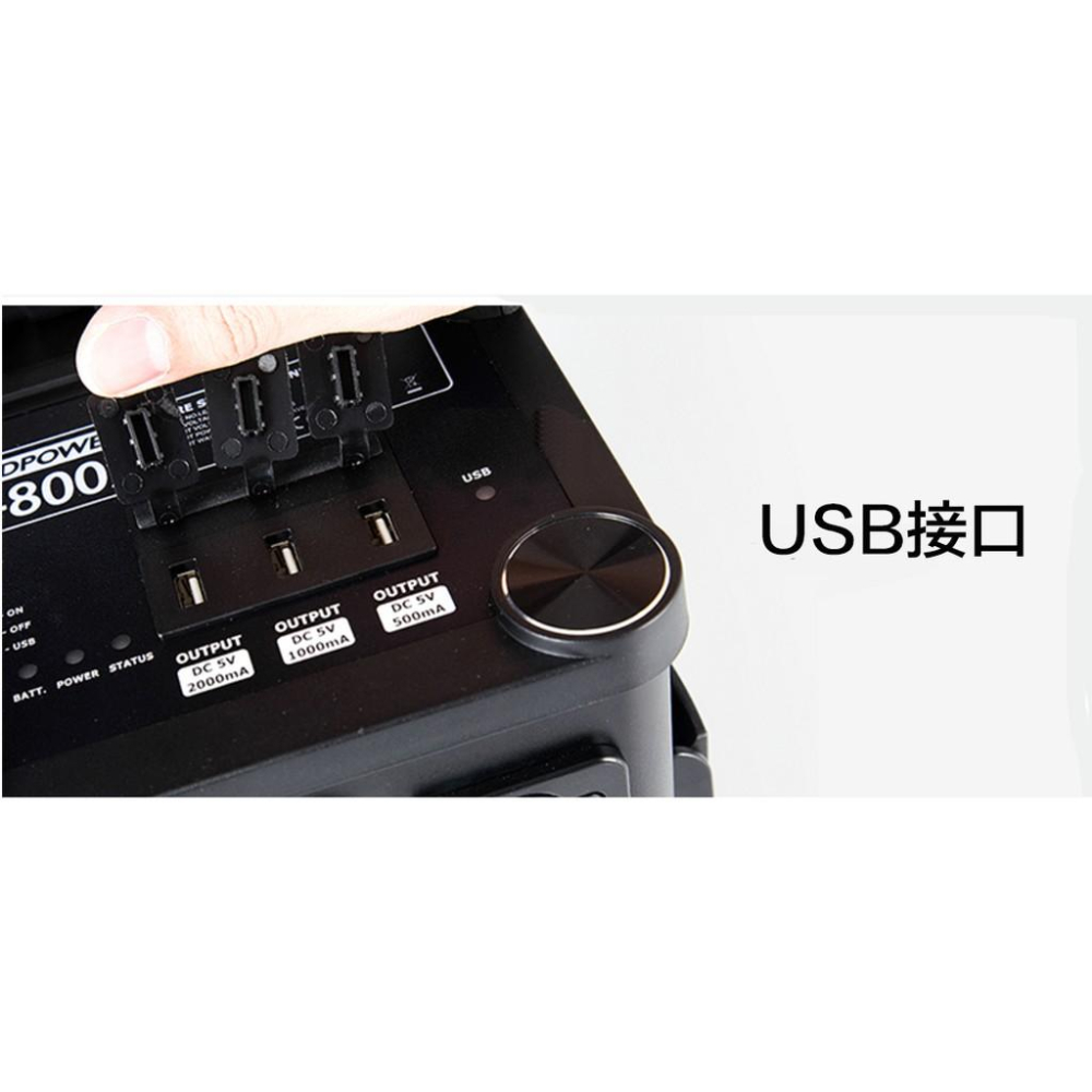 【eYe攝影】GODOX 神牛 LP-800X 交流電源供應器 USB 戶外供電 外景 露營 棚燈 逆變器 公司貨-細節圖4