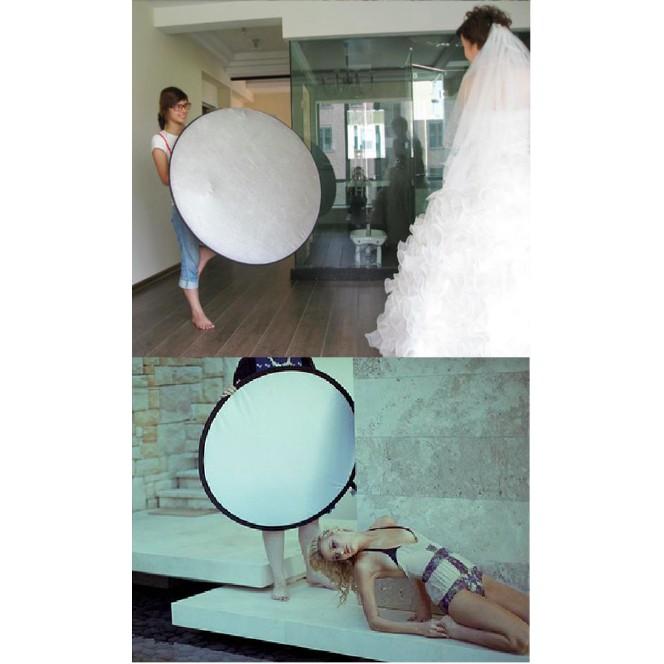 【eYe攝影】 專業級 二合一 圓形 80cm 銀白 雙色 反光板 雙面反光板 兩用反光板 婚禮攝影 外拍 攝影棚 棚拍 外拍燈-細節圖7