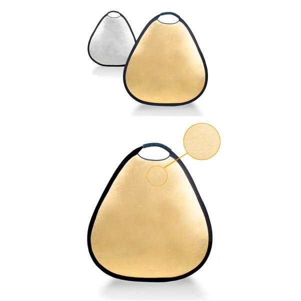 【eYe攝影】專業級 二合一 手握 水滴形 60cm 金銀 雙色 雙面 手提反光板 兩用反光板 外拍 婚攝 婚禮攝影 攝影棚 棚拍 外拍燈-細節圖2