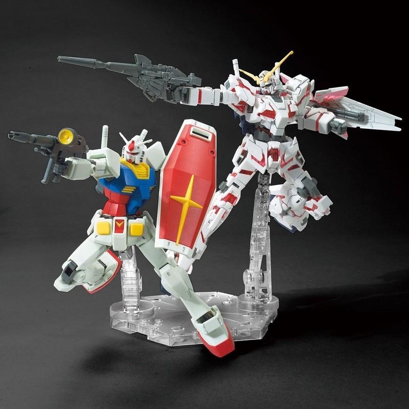 【鋼普拉】現貨 BANDAI 鋼彈UC MG 1/100 RG HG 1/144 BASE 5 透明 通用支架 展示架-細節圖7