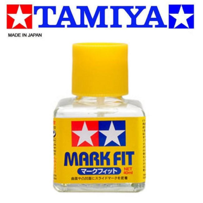 【鋼普拉】現貨 TAMIYA 田宮 87102 MARK FIT 模型專用 貼紙 水貼專用接著劑 軟化劑 40ml