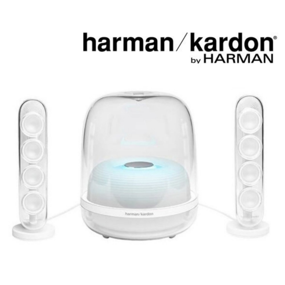 【eYe攝影】現貨 Harman Kardon SoundSticks 4 透明 水晶喇叭 電視音箱 家庭劇院 電腦音響