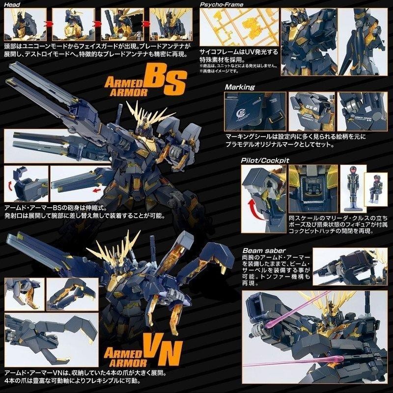 【鋼普拉】現貨 BANDAI 鋼彈UC MG 1/100 UNICORN GUNDAM 02 獨角獸鋼彈2號機 報喪女妖-細節圖4