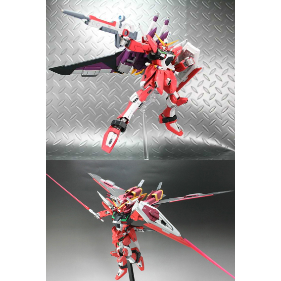 【鋼普拉】現貨 BANDAI 鋼彈SEED MG 1/100 巨劍 紅色異端鋼彈 紅異端鋼彈 + MG 正義鋼彈-細節圖2