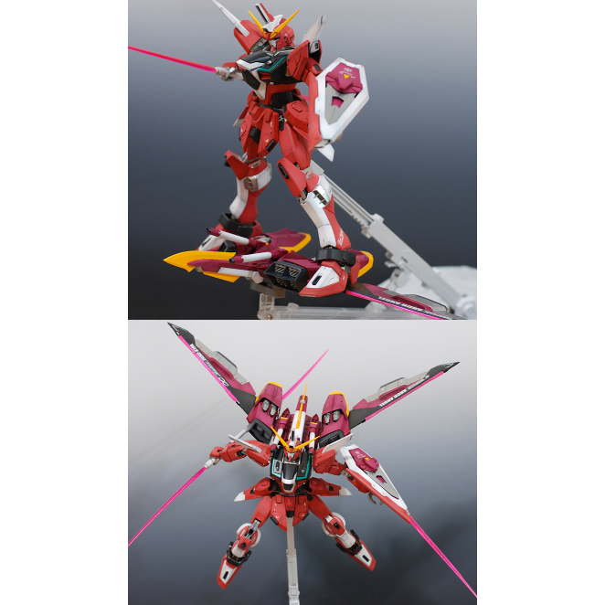 【鋼普拉】現貨 BANDAI 鋼彈SEED MG 1/100 巨劍 紅色異端鋼彈 紅異端鋼彈 + MG 正義鋼彈-細節圖3