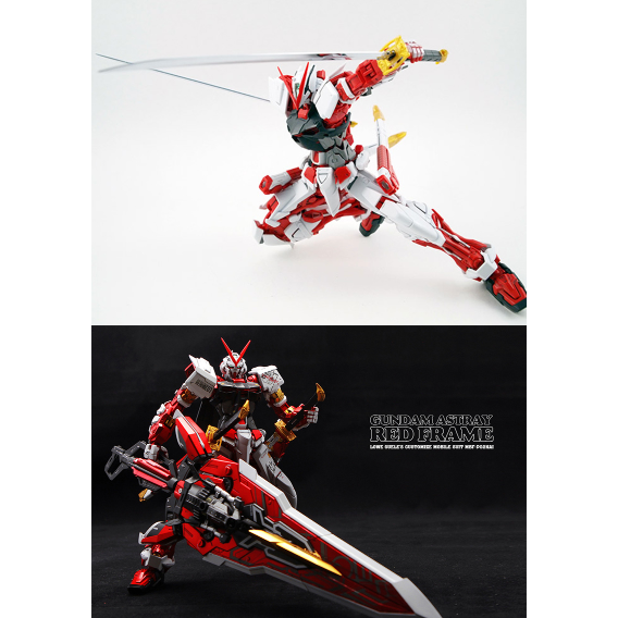 【鋼普拉】現貨 BANDAI 鋼彈SEED MG 1/100 巨劍 紅色異端鋼彈 紅異端鋼彈 + MG 正義鋼彈-細節圖4