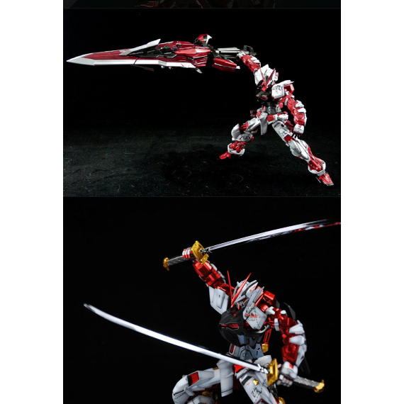 【鋼普拉】現貨 BANDAI 鋼彈SEED MG 1/100 巨劍 紅色異端鋼彈 紅異端鋼彈 + MG 正義鋼彈-細節圖5