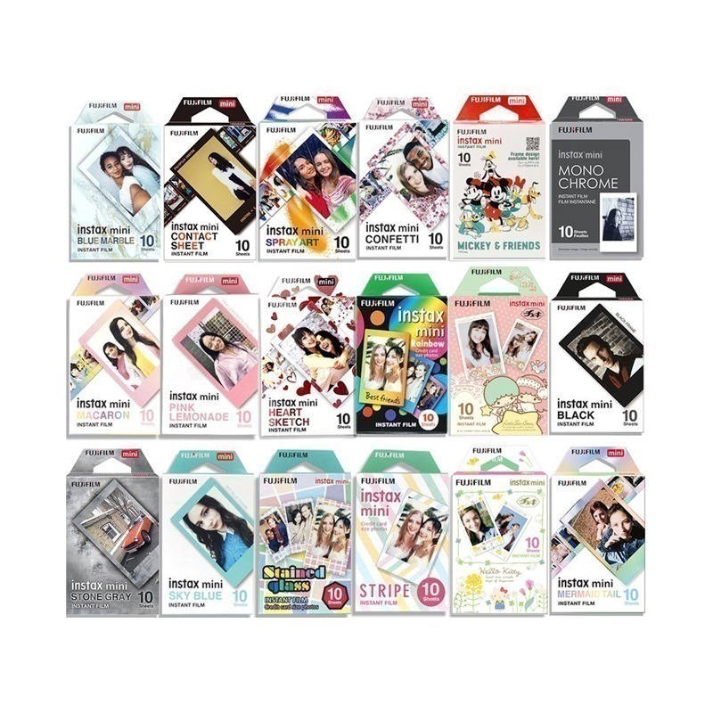 【eYe攝影】現貨 富士 MINI 12 90 Link EVO 拍立得底片 彩色底片 空白底片 米奇 黑框 彩虹-細節圖2