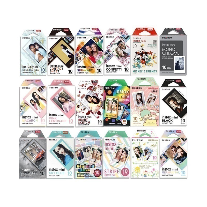【eYe攝影】現貨 富士 MINI 12 90 Link EVO 拍立得底片 彩色底片 空白底片 米奇 黑框 彩虹-細節圖2
