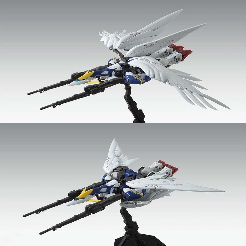 【鋼普拉】現貨 兩入套組 BANDAI 鋼彈W MG 1/100 飛翼零式鋼彈 原型機 + MG 天使鋼彈 飛翼零式鋼彈-細節圖4