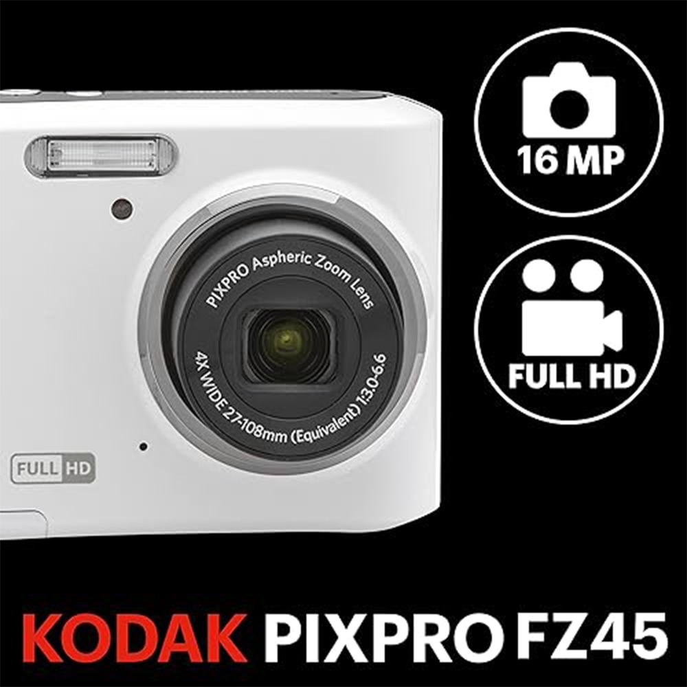 【eYe攝影】現貨 柯達 KODAK PIXPRO FZ45 16MP 數位相機 AA電池 光學變焦 隨身相機 可印日期-細節圖2