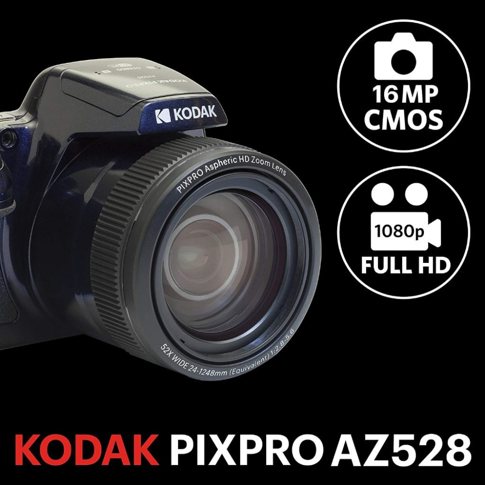 【eYe攝影】現貨 含128G+相機包 KODAK 柯達 AZ528 長焦類單眼 數位相機 52倍變焦 拍鳥 運動拍攝-細節圖2