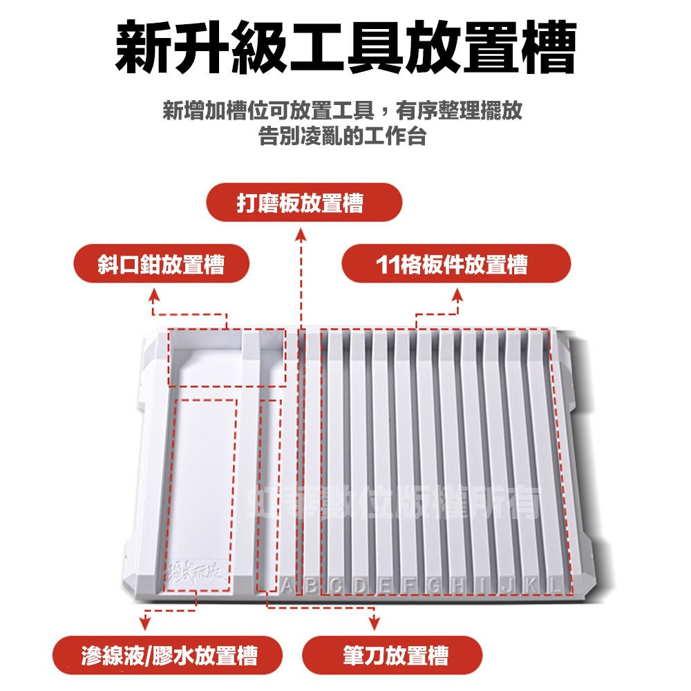 【鋼普拉】現貨 模式玩造 MS094 模型板件專用架 板件架 組裝放置架 分件架 分類 鋼彈模型架 模型架 一體成型-細節圖2