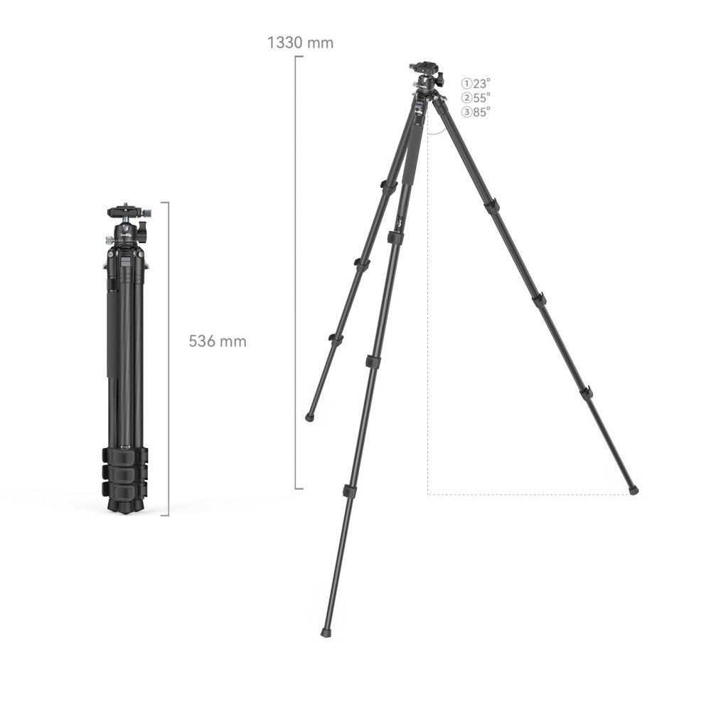 【eYe攝影】現貨 SmallRig AP-10 4060 輕型碳纖維三腳架 高133 碳纖腳架 雲台腳架 承重-細節圖5