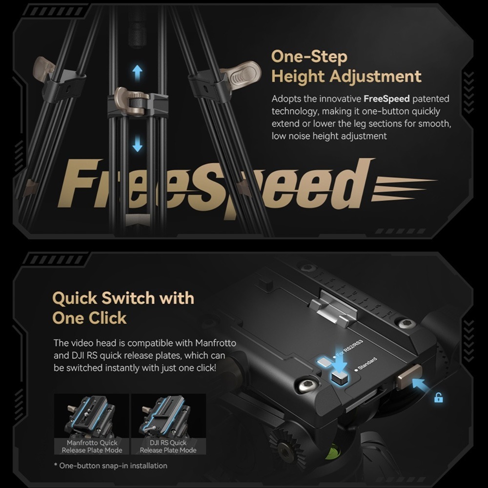 【eYe攝影】現貨 SmallRig AD-80 4163 重型鋁合金三腳架 鋁合金腳架 腳架 三腳架 最高191CM-細節圖3