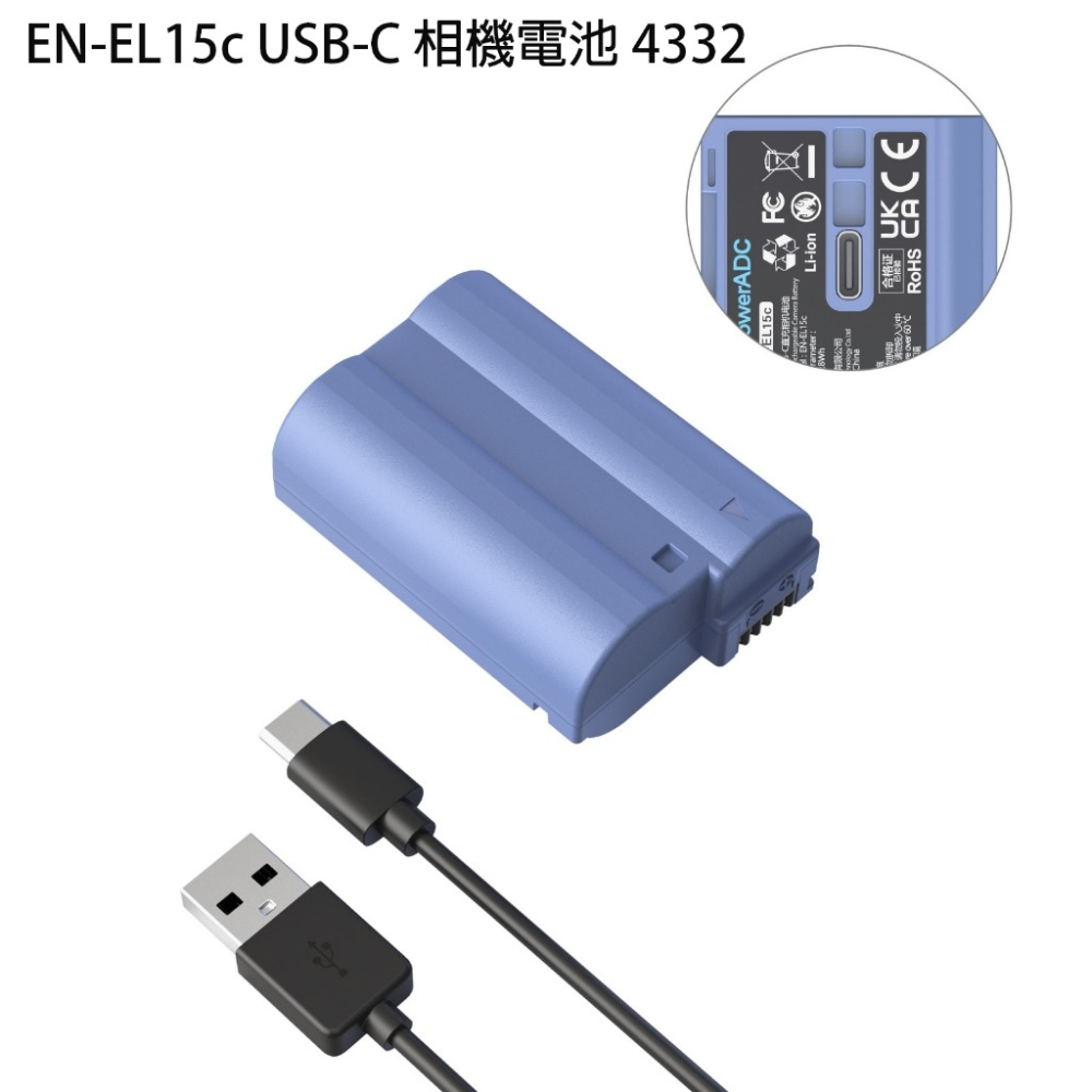 【eYe攝影】現貨 SmallRig FZ100 FW50 ENEL15c ENEL25 F970 USB-C 電池-細節圖6