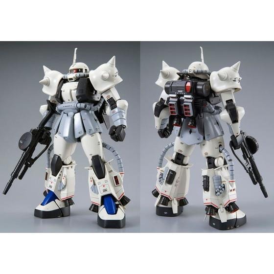【鋼普拉】現貨 PB魂商 MG 1/100 MS-06R-1A ZAKU II 白狼 松永信 SHIN 白色 薩克-細節圖4