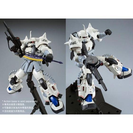 【鋼普拉】現貨 PB魂商 MG 1/100 MS-06R-1A ZAKU II 白狼 松永信 SHIN 白色 薩克-細節圖6