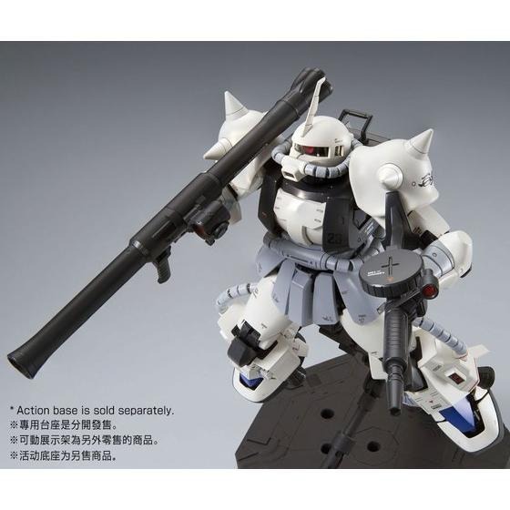 【鋼普拉】現貨 PB魂商 MG 1/100 MS-06R-1A ZAKU II 白狼 松永信 SHIN 白色 薩克-細節圖7