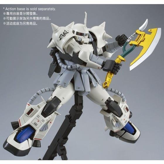 【鋼普拉】現貨 PB魂商 MG 1/100 MS-06R-1A ZAKU II 白狼 松永信 SHIN 白色 薩克-細節圖8