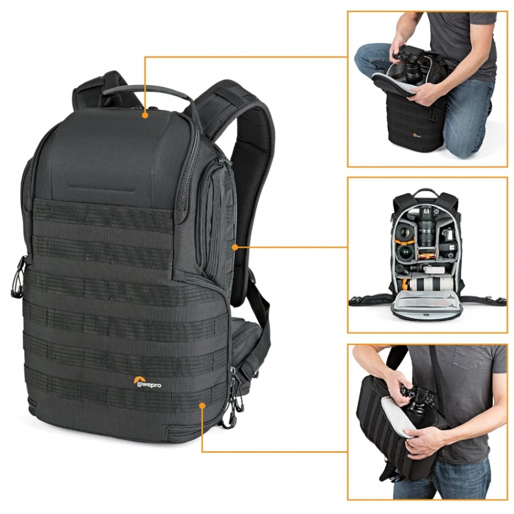 【eYe攝影】現貨 含雨衣罩 Lowepro ProTactic BP 350 AW II 領航家 雙肩後背包 相機包-細節圖2