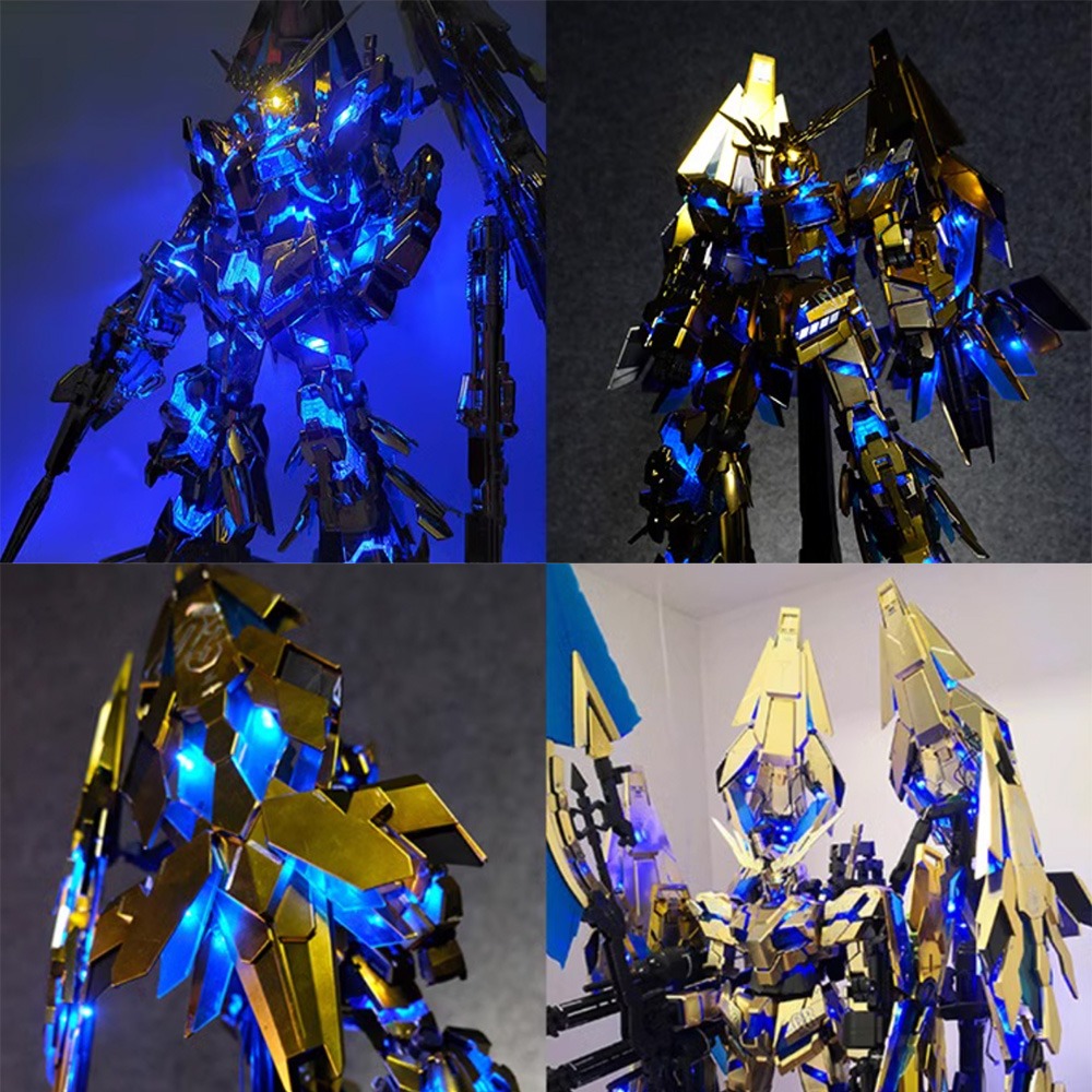 【鋼普拉】現貨 高級幻彩燈組 KOSMOS PG 1/60 獨角獸鋼彈 完美獨角獸 報喪女妖 最終決戰 三盾 鳳凰-細節圖7