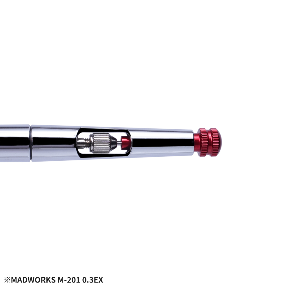 【鋼普拉】現貨 MADWORKS M-201 M-202 雙動式噴筆 EX 0.3mm 0.5mm 噴筆 模型噴筆-細節圖3