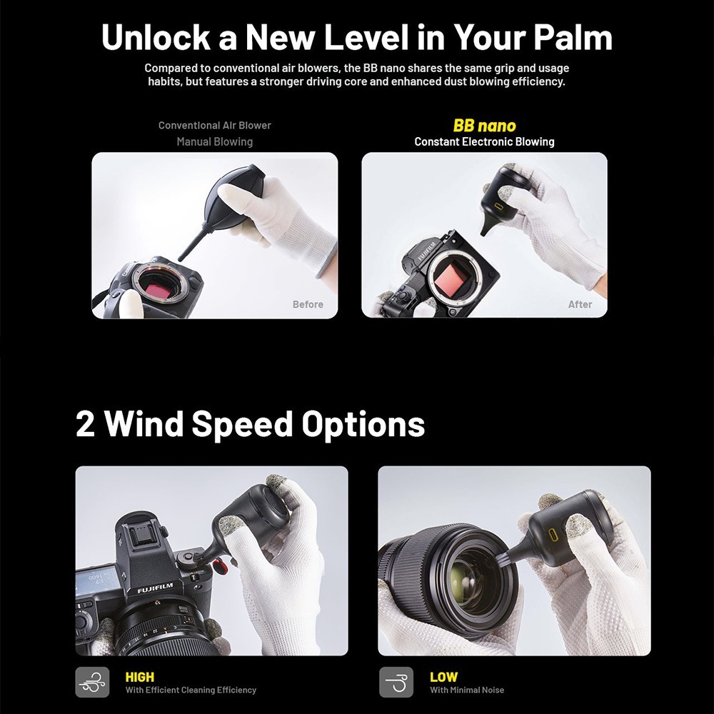 【eYe攝影】現貨 Nitecore BB nano 電動吹塵器 吹吸合一 相機吹球 相機清潔 清潔攝影器材 鍵盤除塵-細節圖8