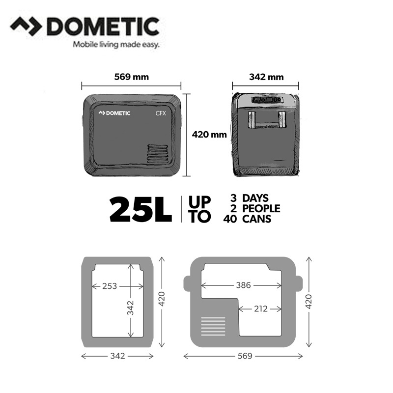 【eYe攝影】現貨 公司貨 多美達 Dometic CFX3 25L 35L 戶外冰箱 移動冰箱 露營冰箱 烤肉 車宿-細節圖4