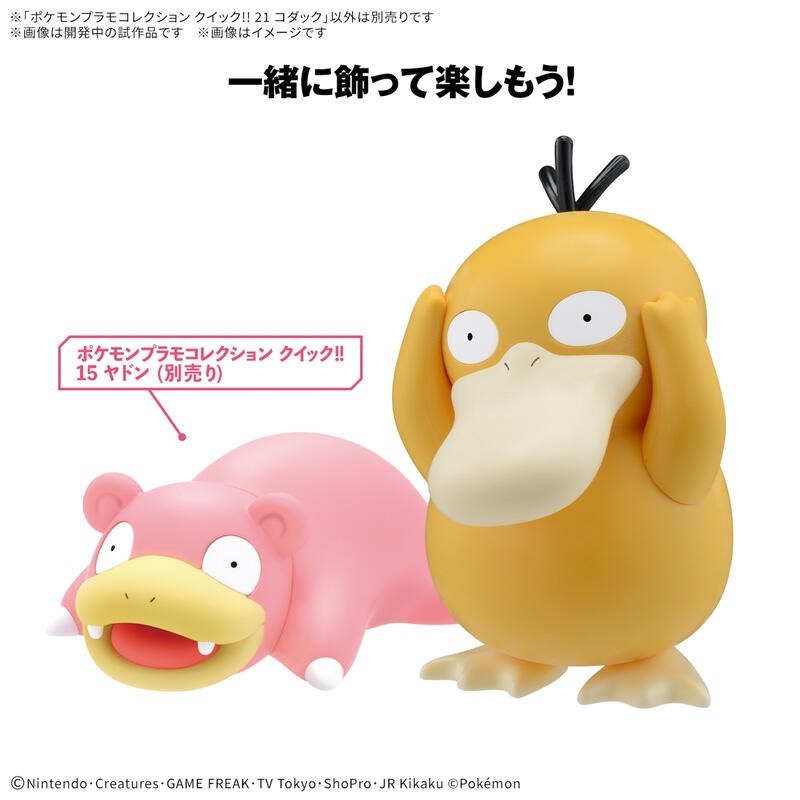 【鋼普拉】現貨 BANDAI Pokémon PLAMO 收藏集 快組版 21 可達鴨 神奇寶貝 精靈寶可夢-細節圖6