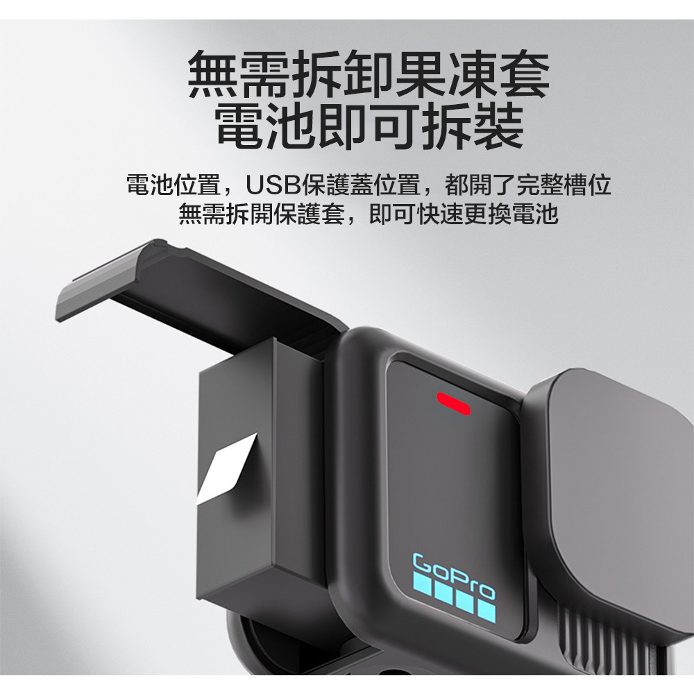 【eYe攝影】副廠配件 GoPro Hero 13 矽膠套+手腕帶+鏡頭蓋 防刮 矽膠 保護套 果凍套 矽膠套-細節圖3