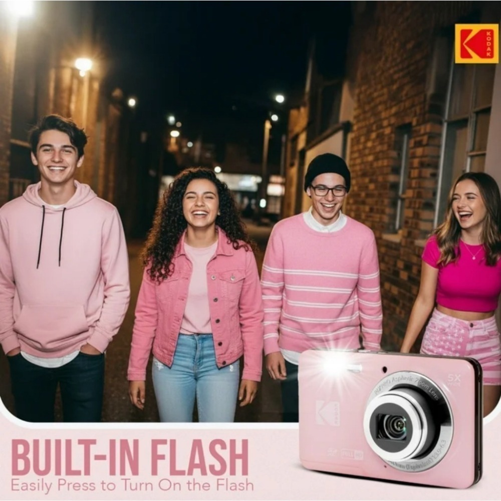 【eYe攝影】現貨 含稅 柯達 KODAK PIXPRO FZ55 16MP 數位相機 5X 光學變焦 傻瓜相機 復古-細節圖4