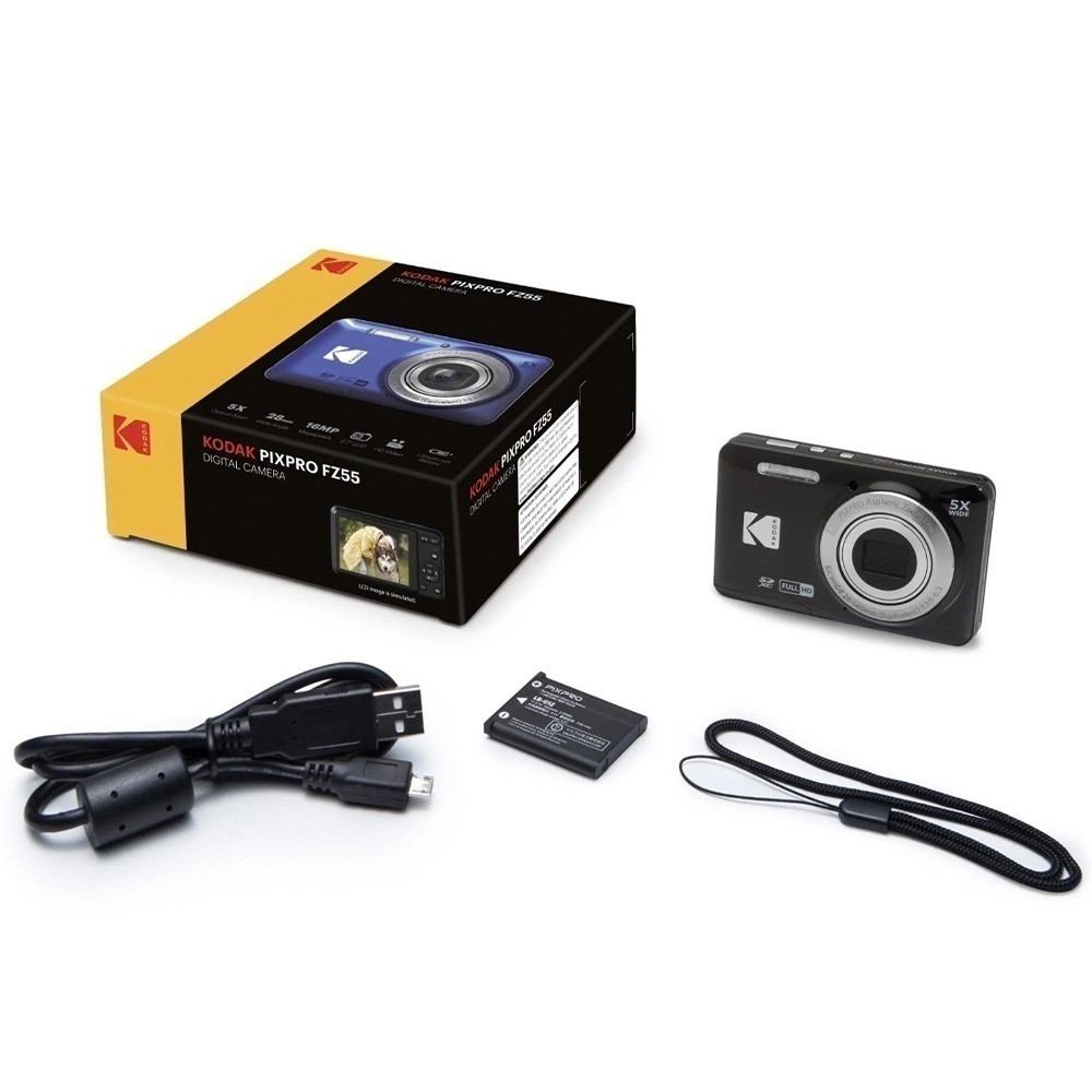 【eYe攝影】現貨 含稅 柯達 KODAK PIXPRO FZ55 16MP 數位相機 5X 光學變焦 傻瓜相機 復古-規格圖9