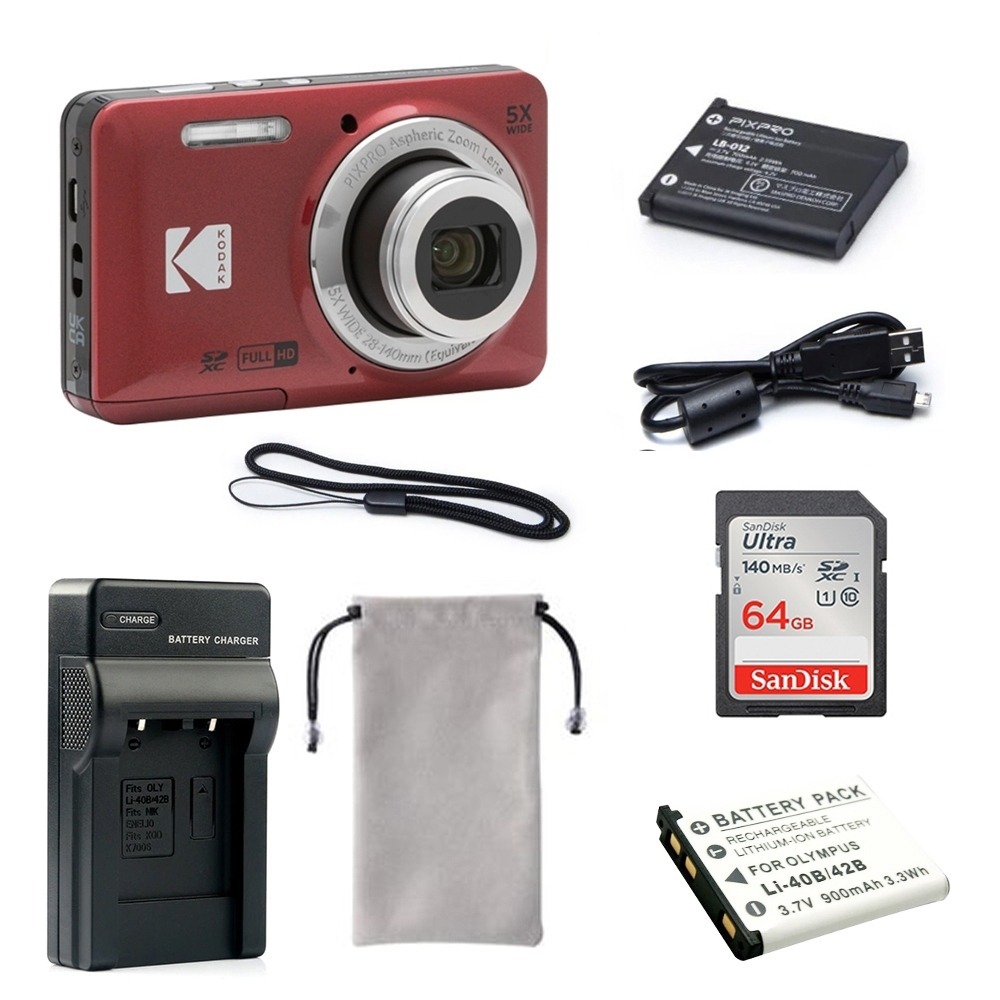 【eYe攝影】現貨 含稅 柯達 KODAK PIXPRO FZ55 16MP 數位相機 5X 光學變焦 傻瓜相機 復古-規格圖9