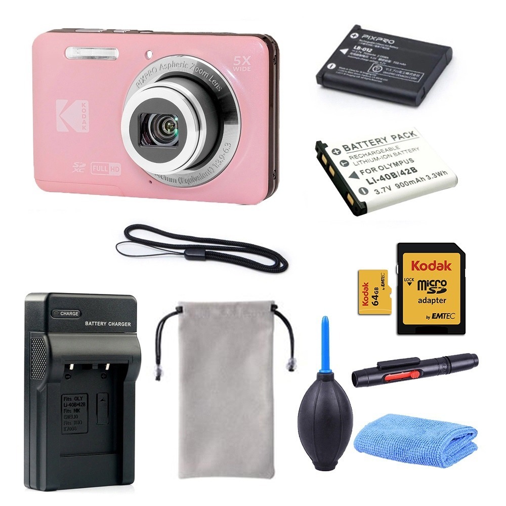 【eYe攝影】現貨 含稅 柯達 KODAK PIXPRO FZ55 16MP 數位相機 5X 光學變焦 傻瓜相機 復古-規格圖9