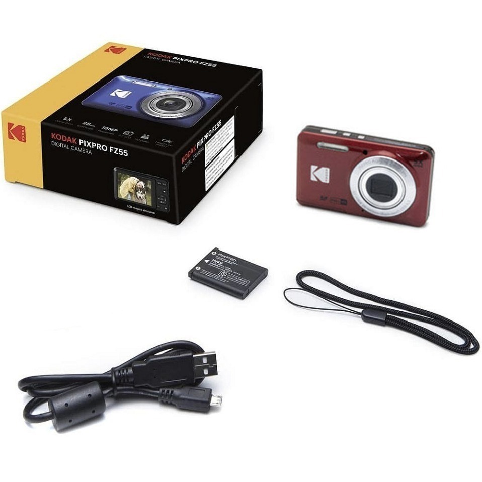【eYe攝影】現貨 含稅 柯達 KODAK PIXPRO FZ55 16MP 數位相機 5X 光學變焦 傻瓜相機 復古-規格圖9