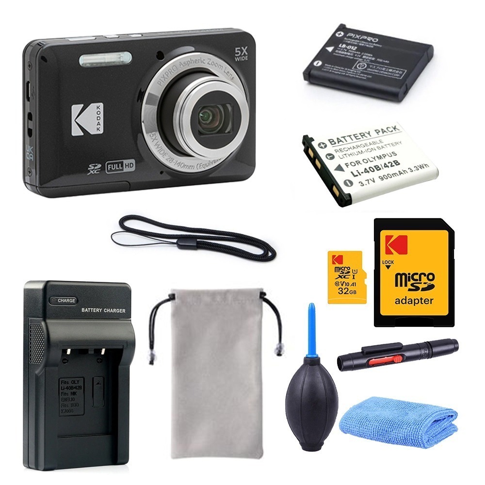 【eYe攝影】現貨 含稅 柯達 KODAK PIXPRO FZ55 16MP 數位相機 5X 光學變焦 傻瓜相機 復古-規格圖9