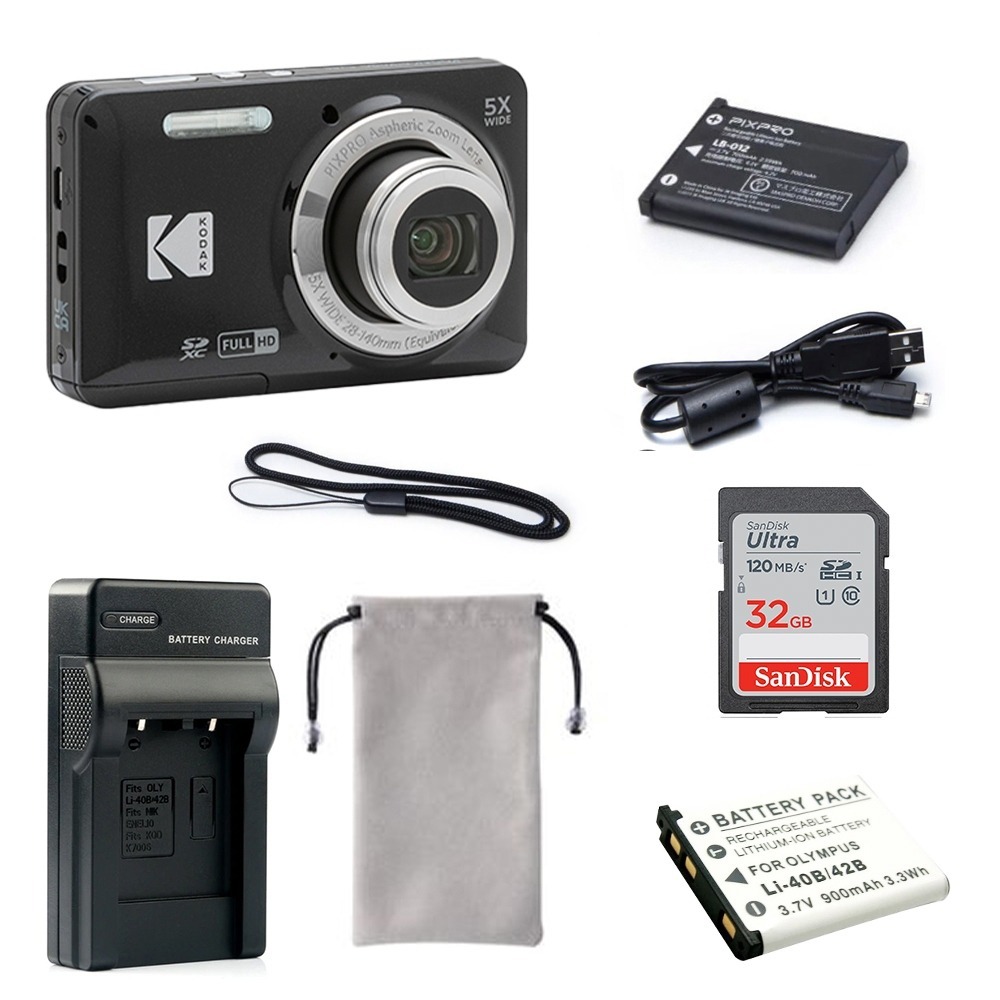 【eYe攝影】現貨 含稅 柯達 KODAK PIXPRO FZ55 16MP 數位相機 5X 光學變焦 傻瓜相機 復古-規格圖9