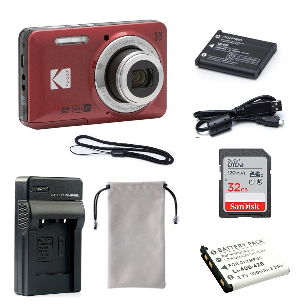 【eYe攝影】現貨 含稅 柯達 KODAK PIXPRO FZ55 16MP 數位相機 5X 光學變焦 傻瓜相機 復古-規格圖9