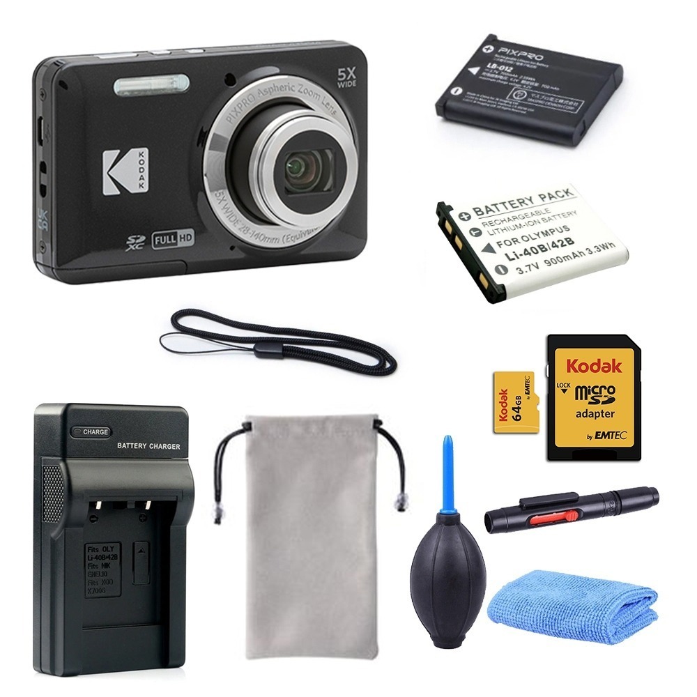 【eYe攝影】現貨 含稅 柯達 KODAK PIXPRO FZ55 16MP 數位相機 5X 光學變焦 傻瓜相機 復古-規格圖9