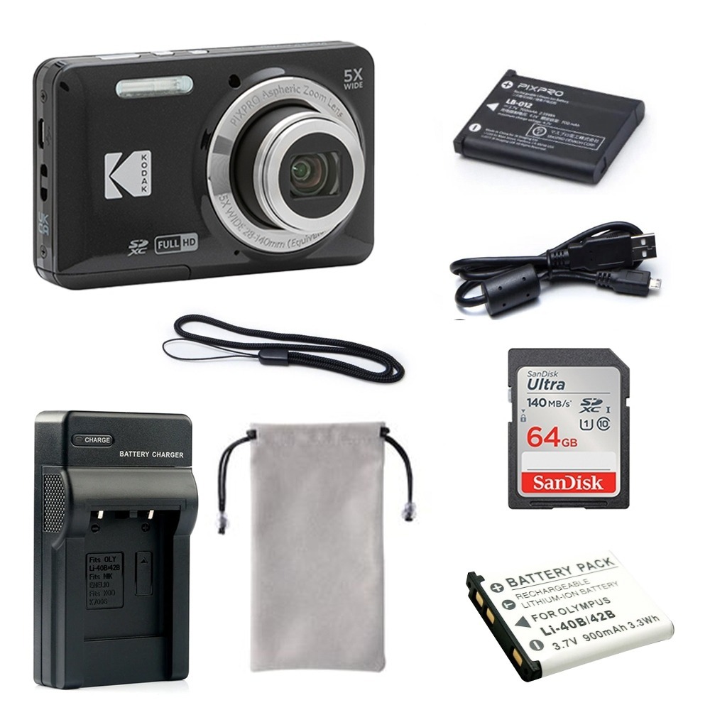 【eYe攝影】現貨 含稅 柯達 KODAK PIXPRO FZ55 16MP 數位相機 5X 光學變焦 傻瓜相機 復古-規格圖9