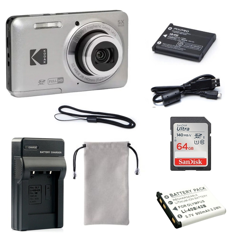 【eYe攝影】現貨 含稅 柯達 KODAK PIXPRO FZ55 16MP 數位相機 5X 光學變焦 傻瓜相機 復古-規格圖9