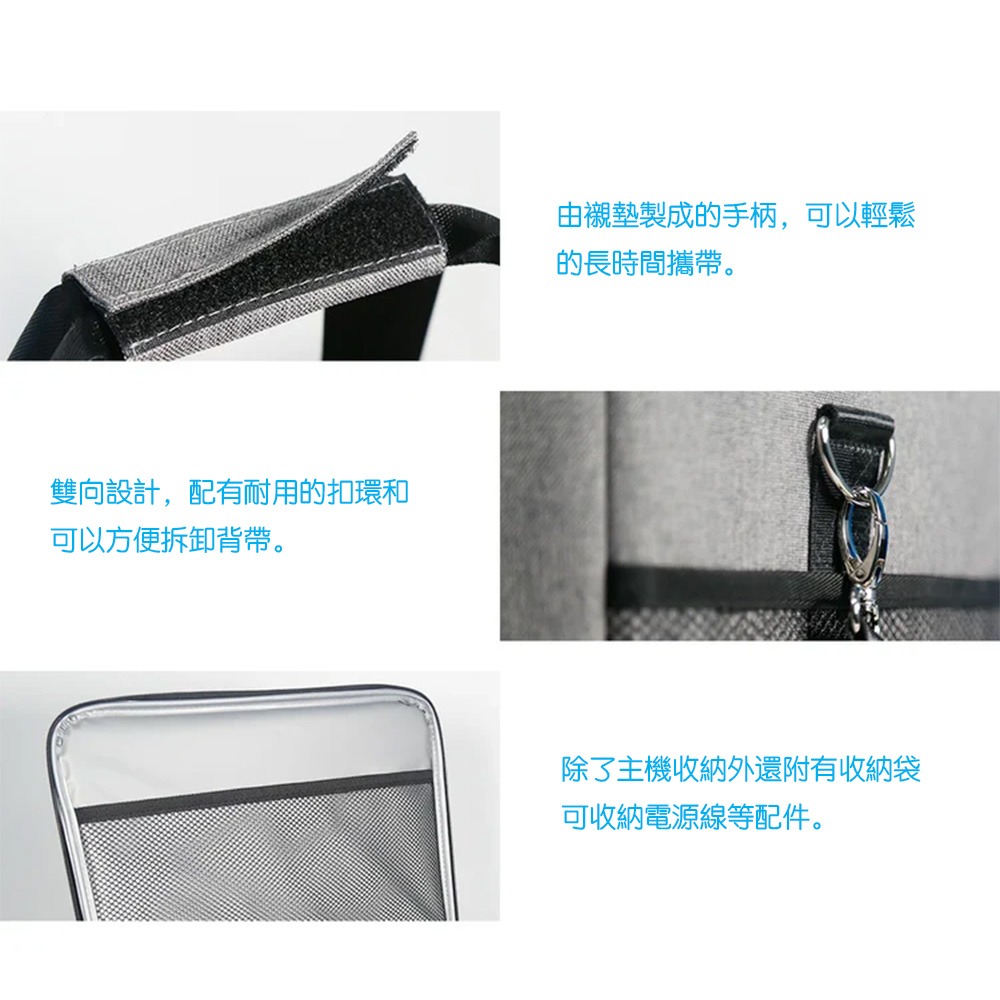 【eYe攝影】現貨 含背帶 BLUETTI 電源收納袋 保護套 防撞防塵 EB3A EB55 AC70P AC2P-細節圖6